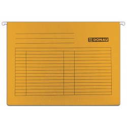 Dosar Suspendabil Cu Eticheta, Bagheta Metalica, Carton 230g/mp, 5 Buc/set, Donau - Orange