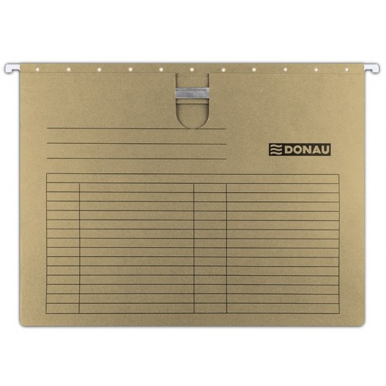 Dosar Suspendabil Cu Sina, Carton 230g/mp, Bagheta Metalica, 5 Buc/set, Donau - Maro