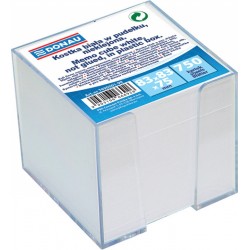 Cub Hartie Cu Suport Plastic, 92x92x82mm, Donau - Hartie Culoare Alba Cub Hartie Cu Suport Plastic, 92x92x82mm, Donau - Hartie Culoare Alba