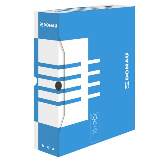 Cutie Arhivare 80mm, Donau - Albastru
