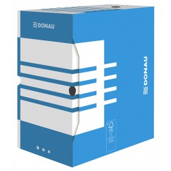 Cutie Arhivare 155mm, Carton 390gsm, Donau - Albastru/alb