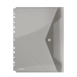 Folie Protectie Doc. A4 Portret, Inchidere Cu Capsa, 4/set, 200 Microni, Donau - Fumuriu