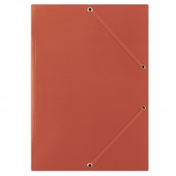 Mapa Din Carton Plastifiat, Cu Elastic Pe Colturi, 400gsm, Donau - Rosu