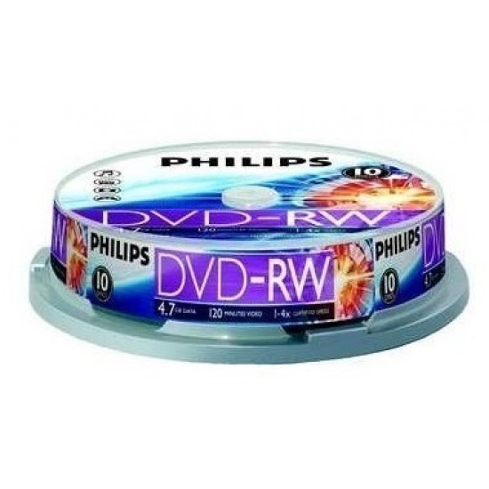 Dvd-rw 4.7gb (10 Buc. Spindle, 4x) Philips