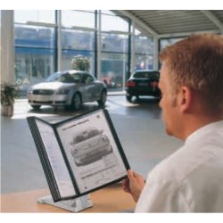 Display Birou/perete (suport Pentru 10 Buzunare A4), Probeco-quickfind - Gri Deschis