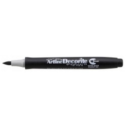Marker Artline Decorite, Varf Flexibil (tip Pensula) - Negru Marker Artline Decorite, Varf Flexibil (tip Pensula) - Negru