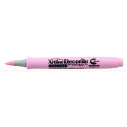 Marker Artline Decorite, Varf Flexibil (tip Pensula) - Roz Pastel Marker Artline Decorite, Varf Flexibil (tip Pensula) - Roz Pastel