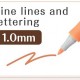 Marker Artline Decorite, Varf Rotund 1.0mm - Rosu Metalizat