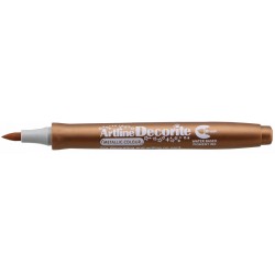 Marker Artline Decorite, Varf Flexibil (tip Pensula) - Bronz Marker Artline Decorite, Varf Flexibil (tip Pensula) - Bronz