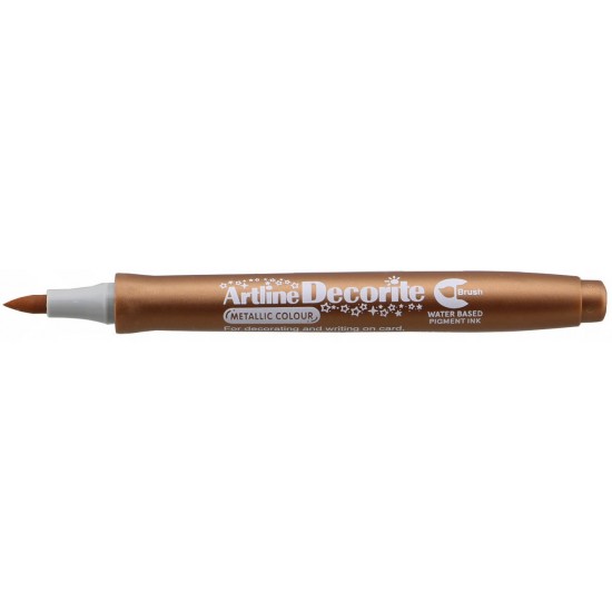 Marker Artline Decorite, Varf Flexibil (tip Pensula) - Bronz