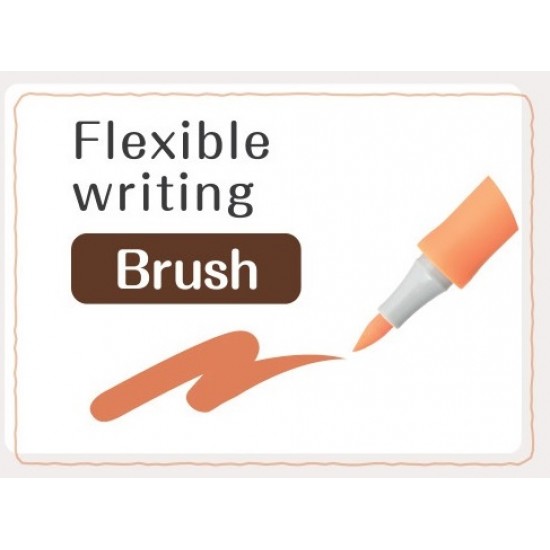 Marker Artline Decorite, Varf Flexibil (tip Pensula) - Roz Metalizat