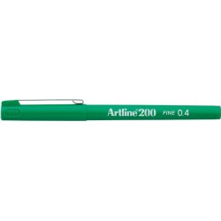 Liner Artline 200, Varf Fetru 0.4mm - Verde