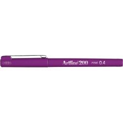 Liner Artline 200, Varf Fetru 0.4mm - Magenta