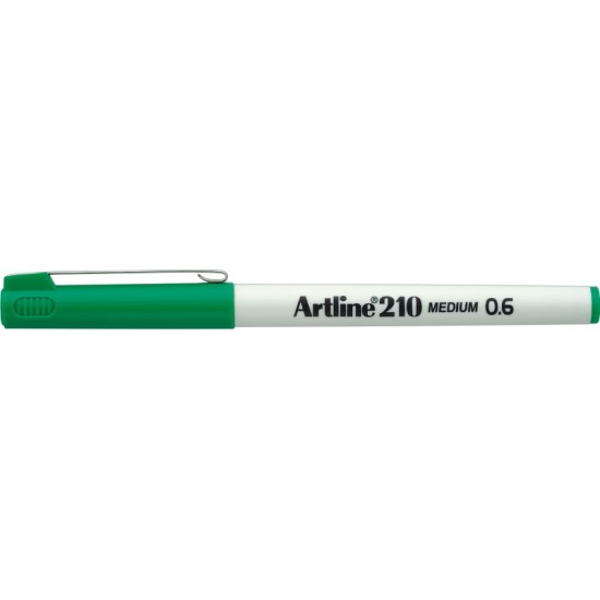 Liner Artline 210, Varf Fetru 0.6mm - Verde