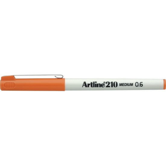 Liner Artline 210, Varf Fetru 0.6mm - Portocaliu