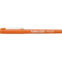 Liner Artline 220, Varf Fetru 0.2mm - Portocaliu