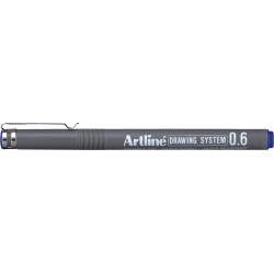 Marker Pentru Desen Tehnic Artline, Varf Fetru 0.6mm - Albastru Marker Pentru Desen Tehnic Artline, Varf Fetru 0.6mm - Albastru