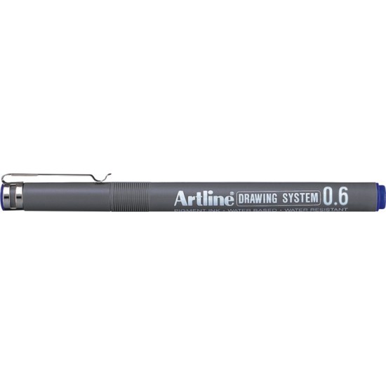 Marker Pentru Desen Tehnic Artline, Varf Fetru 0.6mm - Albastru