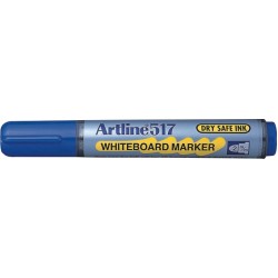 Marker Pentru Tabla De Scris Artline 517 - Dry Safe Ink, Varf Rotund 2.0mm - Albastru