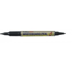 Marker Pentru Tabla De Scris Artline 541t, Doua Capete - Varfuri Rotunde 0.4mm/1.0mm - Negru