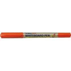 Marker Pentru Tabla De Scris Artline 541t, Doua Capete - Varfuri Rotunde 0.4mm/1.0mm - Portocaliu