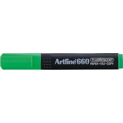 Textmarker Artline 660, Varf Tesit 1.0-4.0mm - Verde Fluorescent