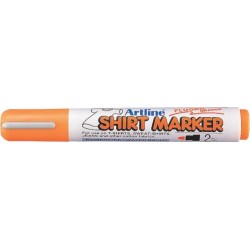 T-shirt Marker Artline, Corp Plastic, Varf Rotund 2.0mm - Portocaliu Fluorescent T-shirt Marker Artline, Corp Plastic, Varf Rotund 2.0mm - Portocaliu Fluorescent