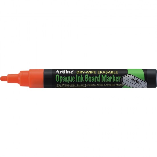 Marker Cu Cerneala Opaca, Artline, Pentru Table De Scris, Varf 2.0mm - Portocaliu Fluorescent