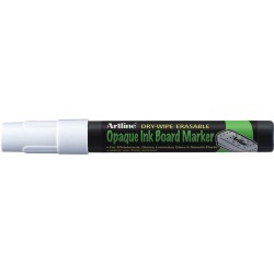 Marker Cu Cerneala Opaca, Artline, Pentru Table De Scris, Varf 2.0mm - Alb Marker Cu Cerneala Opaca, Artline, Pentru Table De Scris, Varf 2.0mm - Alb