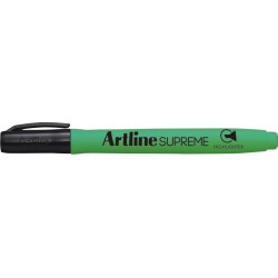 Textmarker Artline Supreme, Varf Tesit 1.0-4.0mm - Verde Fluorescent