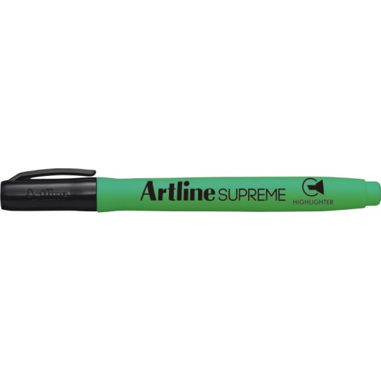 Textmarker Artline Supreme, Varf Tesit 1.0-4.0mm - Verde Fluorescent