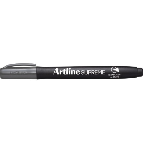 Permanent Marker Artline Supreme, Corp Plastic, Varf Rotund 1.0mm - Gri