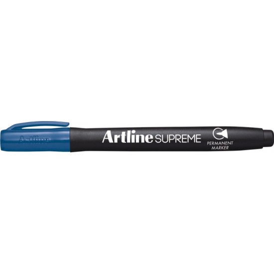 Permanent Marker Artline Supreme, Corp Plastic, Varf Rotund 1.0mm - Albastru Royal