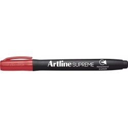 Permanent Marker Artline Supreme, Corp Plastic, Varf Rotund 1.0mm - Rosu