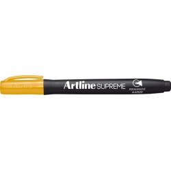 Permanent Marker Artline Supreme, Corp Plastic, Varf Rotund 1.0mm - Galben