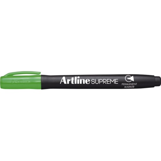 Permanent Marker Artline Supreme, Corp Plastic, Varf Rotund 1.0mm - Vernil