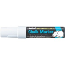 Marker Cu Creta Artline, Pentru Table De Scris, Varf 12.0mm - Alb Marker Cu Creta Artline, Pentru Table De Scris, Varf 12.0mm - Alb