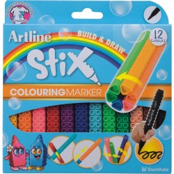 Carioca Artline Stix, Varf Rotund 1.2mm, Lavabil, 12 Buc/cutie Carioca Artline Stix, Varf Rotund 1.2mm, Lavabil, 12 Buc/cutie