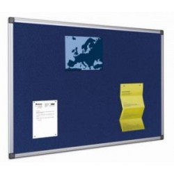 Panou Textil Albastru Cu Rama Din Aluminiu, 60 X 90 Cm, Exiton