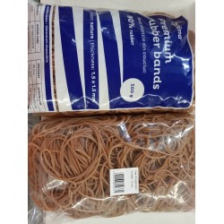 Elastice Pentru Bani, 90% Cauciuc, 500gr./punga, D 70, Grosime 1.5mm X 1.5mm, Optima - Natural