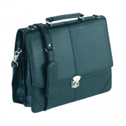 Servieta Neagra, 40.5x31x14cm, Imitatie Piele Durabuck, Falcon