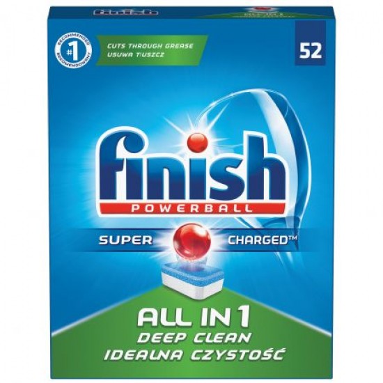 Pastile Detergent Automat Pentru Masina Vase, 52 Buc/cutie, All In 1 - Finish