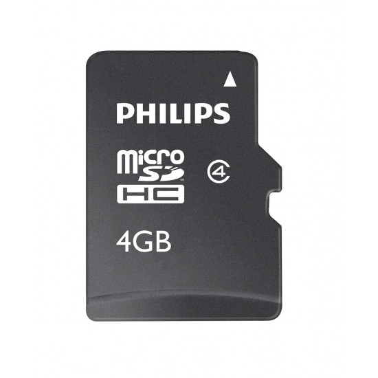 Card Memorie Micro Sdhc, Cu Adaptor Sd, Clasa 10, Philips - 4gb
