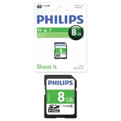 Card Memorie Sdhc, Clasa 10, Philips - 8gb