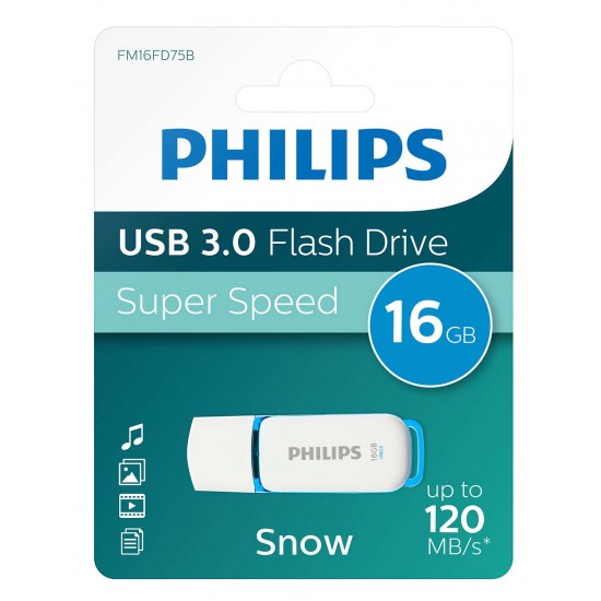 Memory Stick Usb 3.0 - 16gb Philips Snow Edition