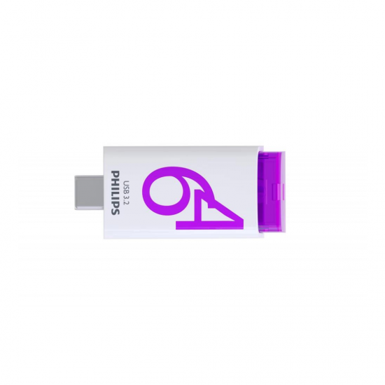 Memory Stick Usb-c 3.2 - 64gb Philips Magic Purple