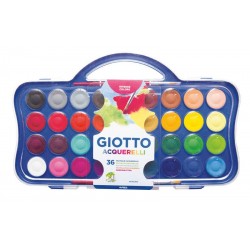 Acuarele 30 Culori/cutie + 1 Pensula Gratis, Giotto Acquerelli