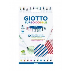 Carioca Cu 2 Capete, 10 Culori/blister, Giotto Turbo Dobble Carioca Cu 2 Capete, 10 Culori/blister, Giotto Turbo Dobble