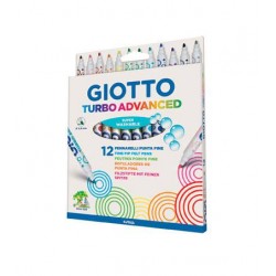 Carioca Super Lavabila, Varf 2.8mm, 12 Buc/cutie, Giotto Turbo Maxi