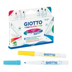 Carioca Cu Sclipici, 6 Culori/blister, Giotto Turbo Glitter Carioca Cu Sclipici, 6 Culori/blister, Giotto Turbo Glitter